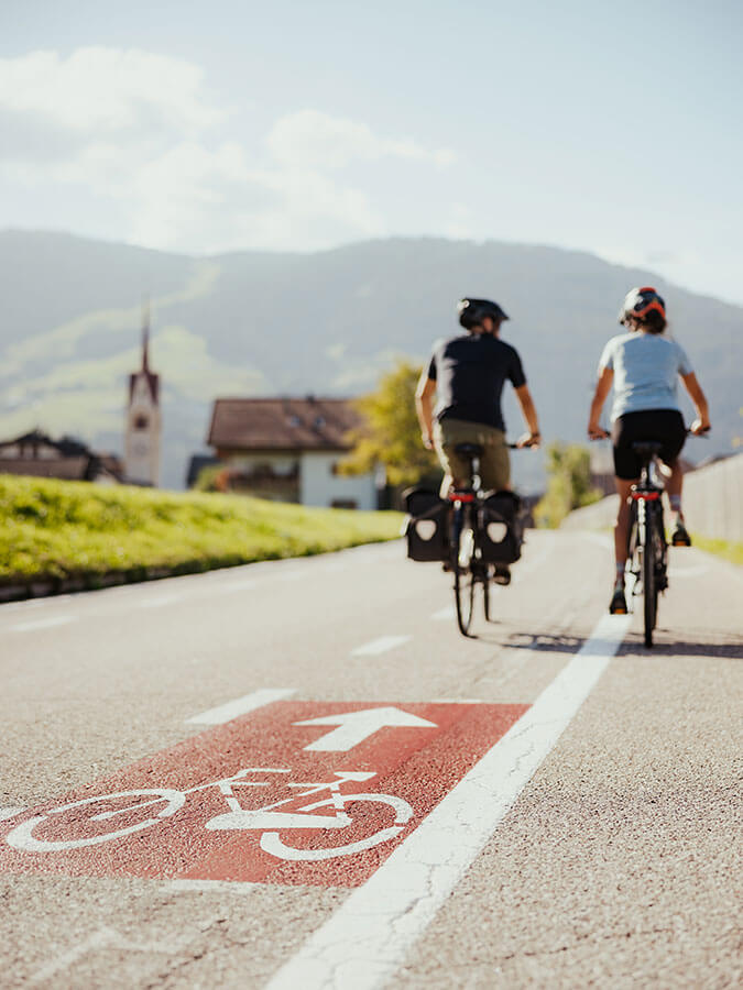 Ciclismo - autunno in Val Pusteria - dettaglio - Obermairhof a Valdaora