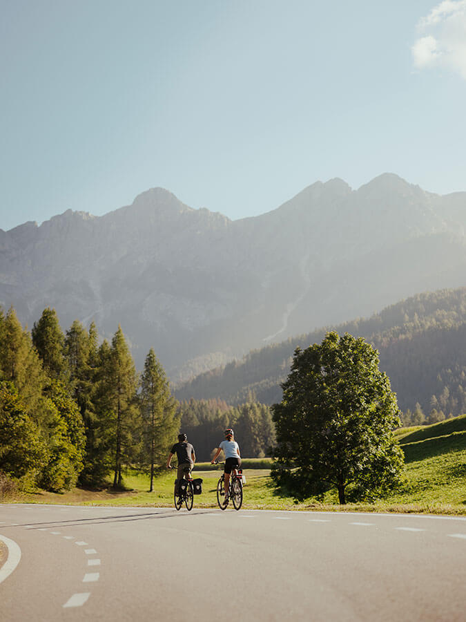 Escursione in bicicletta in autunno con due persone - Obermairhof a Valdaora